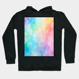 Pastel Colors Abstract Watercolor Pattern Hoodie